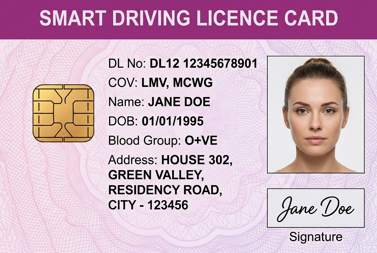 Smart Driving Licence Card